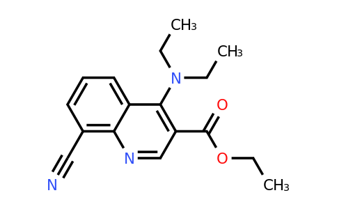 CAS 1279208-17-1 | Ethyl 8-cyano-4-(diethylamino)quinoline-3-carboxylate
