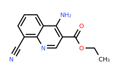 CAS 1279209-02-7 | Ethyl 4-amino-8-cyanoquinoline-3-carboxylate