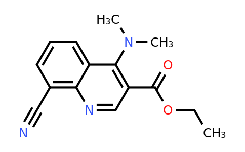 CAS 1279209-06-1 | Ethyl 8-cyano-4-(dimethylamino)quinoline-3-carboxylate