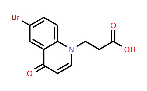 CAS 1279210-58-0 | 3-(6-Bromo-4-oxoquinolin-1(4H)-yl)propanoic acid