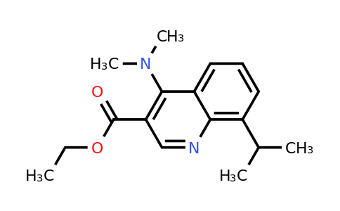 CAS 1279210-88-6 | Ethyl 4-(dimethylamino)-8-isopropylquinoline-3-carboxylate