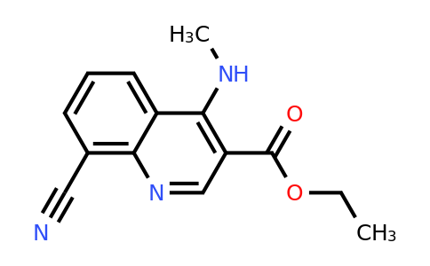 CAS 1279213-92-1 | Ethyl 8-cyano-4-(methylamino)quinoline-3-carboxylate