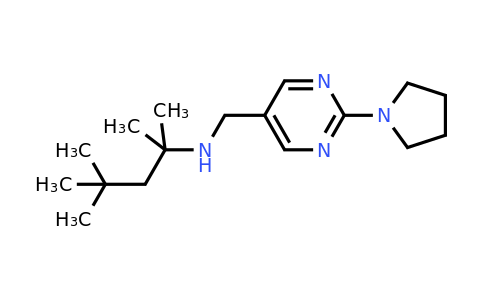 CAS 1279217-20-7 | 2,4,4-Trimethyl-N-((2-(pyrrolidin-1-yl)pyrimidin-5-yl)methyl)pentan-2-amine