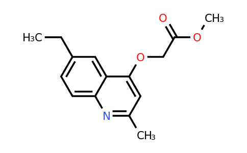 CAS 1279218-41-5 | Methyl 2-((6-ethyl-2-methylquinolin-4-yl)oxy)acetate