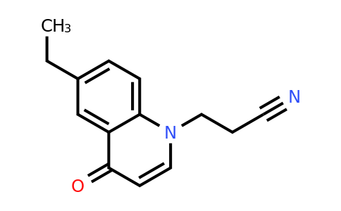 3-(6-Ethyl-4-oxoquinolin-1(4H)-yl)propanenitrile
