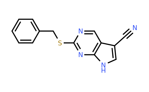 CAS 1279815-45-0 | 2-(Benzylthio)-7H-pyrrolo[2,3-D]pyrimidine-5-carbonitrile