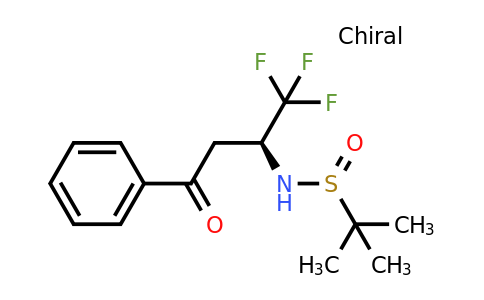 CAS 1280655-24-4 | (S)-2-Methyl-N-[(2S)-1,1,1-trifluoro-4-oxo-4-phenylbutan-2-yl]propane-2-sulfinamide