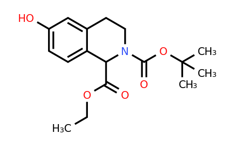 CAS 128073-49-4 | 2-(tert-butyl) 1-ethyl 6-hydroxy-3,4-dihydroisoquinoline-1,2(1H)-dicarboxylate