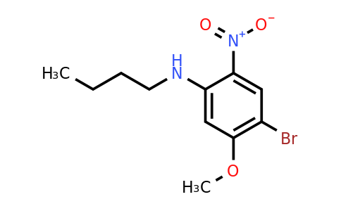 CAS 1280786-70-0 | 4-Bromo-N-butyl-5-methoxy-2-nitroaniline
