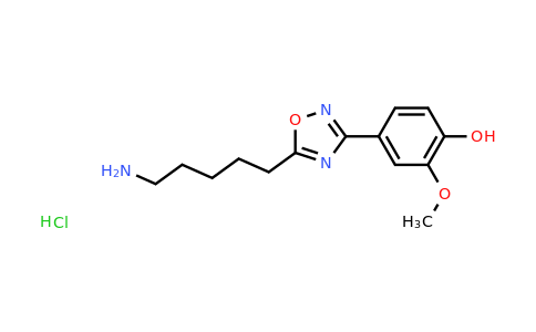 CAS 1281192-35-5 | 4-[5-(5-Aminopentyl)-1,2,4-oxadiazol-3-yl]-2-methoxyphenol hydrochloride