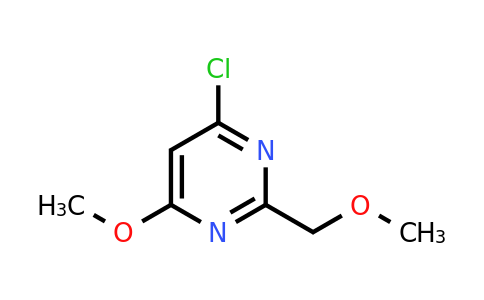 CAS 1281327-03-4 | 4-chloro-6-methoxy-2-(methoxymethyl)pyrimidine