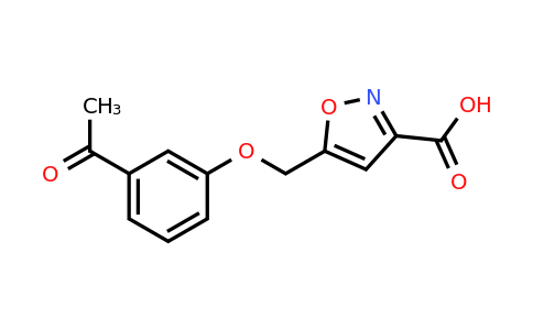 CAS 1281554-27-5 | 5-[(3-acetylphenoxy)methyl]-1,2-oxazole-3-carboxylic acid