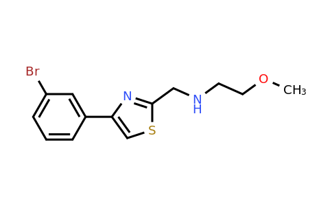 CAS 1281656-41-4 | {[4-(3-bromophenyl)-1,3-thiazol-2-yl]methyl}(2-methoxyethyl)amine