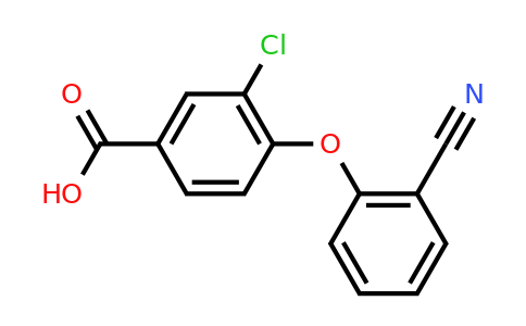 CAS 1281803-67-5 | 3-chloro-4-(2-cyanophenoxy)benzoic acid