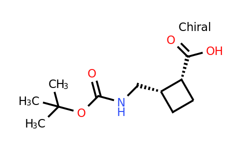 CAS 1281860-98-7 | (1R,2S)-2-[(tert-butoxycarbonylamino)methyl]cyclobutanecarboxylic acid