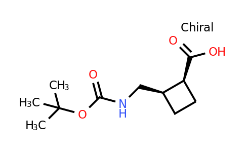 CAS 1281861-01-5 | (1S,2R)-2-[(tert-butoxycarbonylamino)methyl]cyclobutanecarboxylic acid