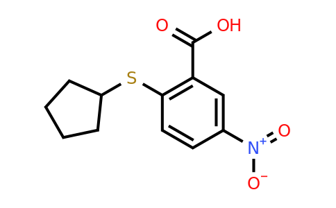 CAS 1282254-35-6 | 2-(cyclopentylsulfanyl)-5-nitrobenzoic acid
