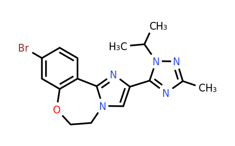 CAS 1282514-63-9 | Imidazo[1,2-d][1,4]benzoxazepine, 9-bromo-5,6-dihydro-2-[3-methyl-1-(1-methylethyl)-1H-1,2,4-triazol-5-yl]-