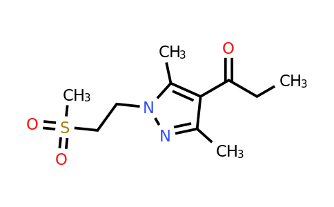 CAS 1282827-40-0 | 1-[1-(2-methanesulfonylethyl)-3,5-dimethyl-1H-pyrazol-4-yl]propan-1-one