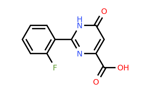 CAS 1283050-29-2 | 2-(2-Fluorophenyl)-6-oxo-1,6-dihydropyrimidine-4-carboxylic acid