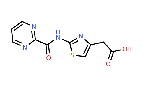 2-(2-(Pyrimidine-2-carboxamido)thiazol-4-yl)acetic acid