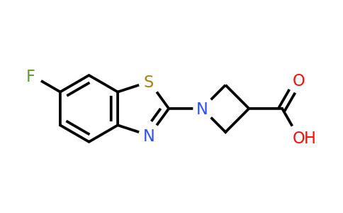 CAS 1283109-69-2 | 1-(6-fluoro-1,3-benzothiazol-2-yl)azetidine-3-carboxylic acid