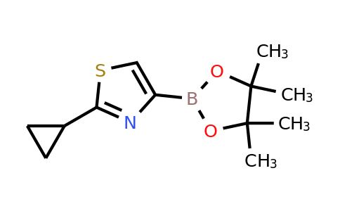 CAS 1283179-55-4 | 2-(Cyclopropyl)thiazole-4-boronic acid pinacol ester