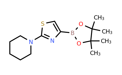 CAS 1283179-56-5 | 2-(Piperidin-1-YL)thiazole-4-boronic acid pinacol ester