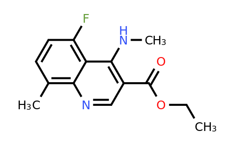 CAS 1283467-13-9 | Ethyl 5-fluoro-8-methyl-4-(methylamino)quinoline-3-carboxylate