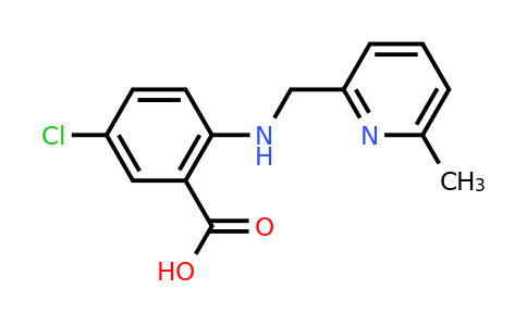 CAS 1283531-62-3 | 5-chloro-2-{[(6-methylpyridin-2-yl)methyl]amino}benzoic acid