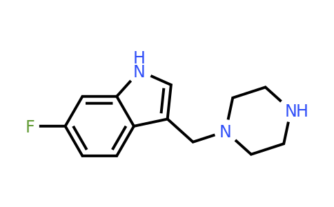 CAS 1283718-37-5 | 6-Fluoro-3-(piperazin-1-ylmethyl)-1H-indole