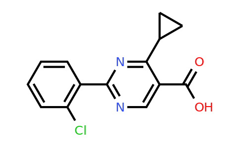 CAS 1283933-33-4 | 2-(2-chlorophenyl)-4-cyclopropylpyrimidine-5-carboxylic acid