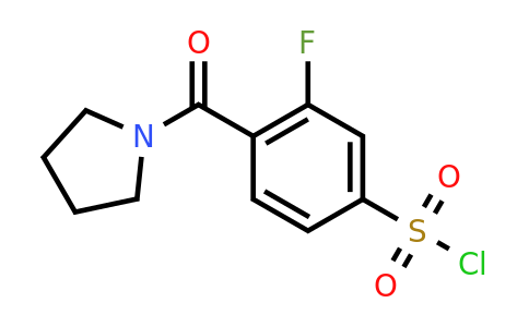 CAS 1284141-37-2 | 3-fluoro-4-(pyrrolidine-1-carbonyl)benzene-1-sulfonyl chloride