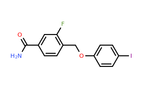 CAS 1284147-09-6 | 3-fluoro-4-[(4-iodophenoxy)methyl]benzamide