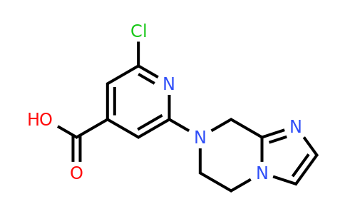 CAS 1284159-82-5 | 2-chloro-6-{5H,6H,7H,8H-imidazo[1,2-a]pyrazin-7-yl}pyridine-4-carboxylic acid