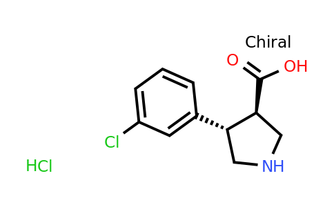 CAS 1284228-59-6 | (3R,4S)-rel-4-(3-Chlorophenyl)pyrrolidine-3-carboxylic acid hydrochloride
