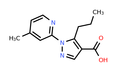 CAS 1284400-70-9 | 1-(4-methylpyridin-2-yl)-5-propyl-1H-pyrazole-4-carboxylic acid