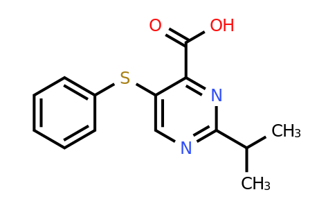 CAS 1284425-70-2 | 5-(phenylsulfanyl)-2-(propan-2-yl)pyrimidine-4-carboxylic acid