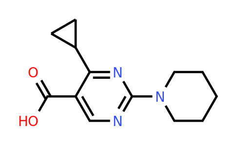 CAS 1284686-48-1 | 4-Cyclopropyl-2-(piperidin-1-yl)pyrimidine-5-carboxylic acid