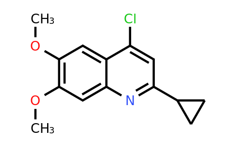 CAS 1285486-15-8 | 4-Chloro-2-cyclopropyl-6,7-dimethoxyquinoline