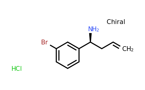 CAS 1285696-18-5 | (S)-1-(3-Bromophenyl)but-3-en-1-amine hydrochloride