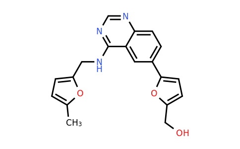 CAS 1285702-20-6 | (5-(4-(((5-Methylfuran-2-yl)methyl)amino)quinazolin-6-yl)furan-2-yl)methanol