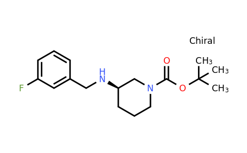 CAS 1286207-12-2 | (R)-tert-Butyl 3-((3-fluorobenzyl)amino)piperidine-1-carboxylate