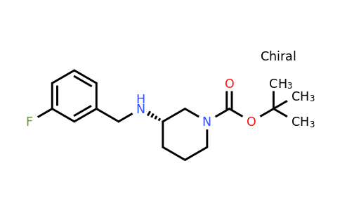 CAS 1286207-88-2 | (S)-tert-Butyl 3-((3-fluorobenzyl)amino)piperidine-1-carboxylate