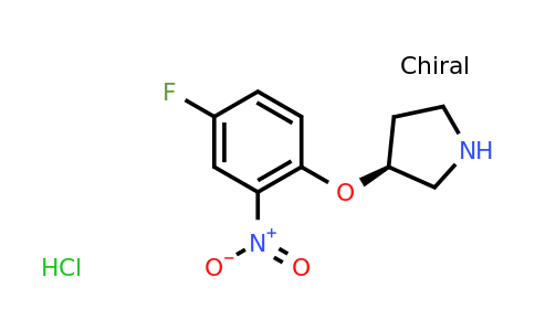 CAS 1286208-42-1 | (S)-3-(4-Fluoro-2-nitrophenoxy)pyrrolidine hydrochloride