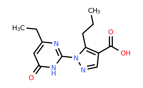 CAS 1286709-69-0 | 1-(4-ethyl-6-oxo-1,6-dihydropyrimidin-2-yl)-5-propyl-1H-pyrazole-4-carboxylic acid
