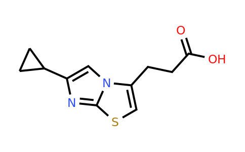 CAS 1286732-75-9 | 3-{6-cyclopropylimidazo[2,1-b][1,3]thiazol-3-yl}propanoic acid