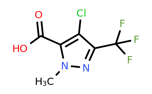 CAS 128694-71-3 | 4-Chloro-1-methyl-3-(trifluoromethyl)-1H-pyrazole-5-carboxylic acid