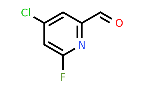 CAS 1289070-07-0 | 4-Chloro-6-fluoropyridine-2-carbaldehyde