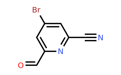 CAS 1289212-06-1 | 4-Bromo-6-formylpyridine-2-carbonitrile